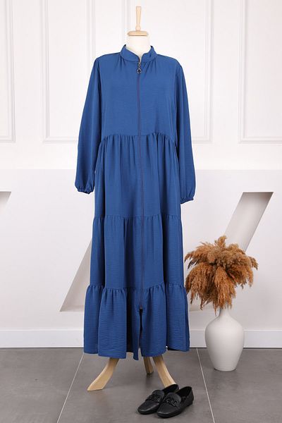 İmajButik Ελαστικό μανίκι Indigo με φερμουάρ