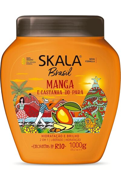 NONAMEE بلسم الشعر سكالا بالمانجو والمكسرات البرازيلية، 1000 مل