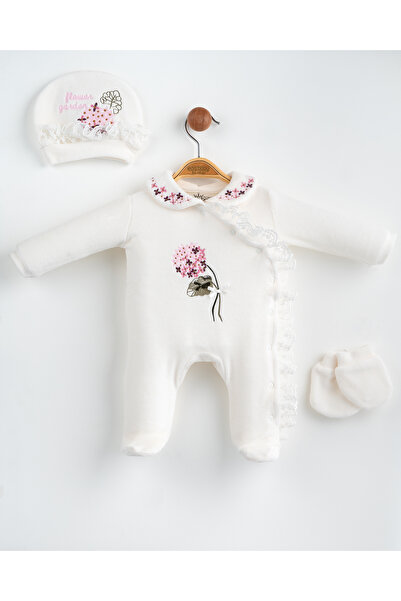 Bilge Trend Baby Girl Newborn 3 Piece Hospital Release Jumpsuit Set
