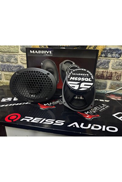 EMRE ELEKTRONİK M69sql Oto Mıdrange Oval 6x9 400watt 100 Rms 2 Adet Massive Sql Seri