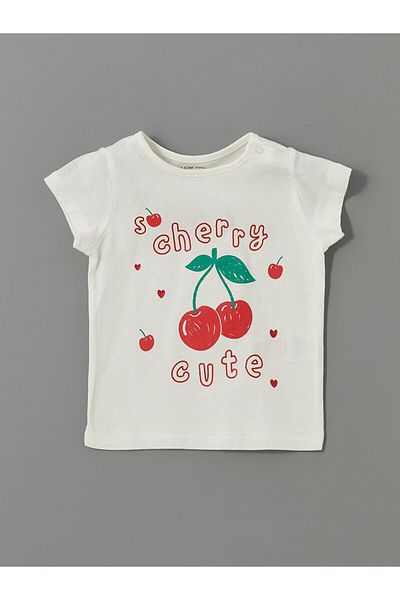 LC Waikiki Lcw Baby Crew Neck Printed Baby Girl T-Shirt and Leggings 2-Pack