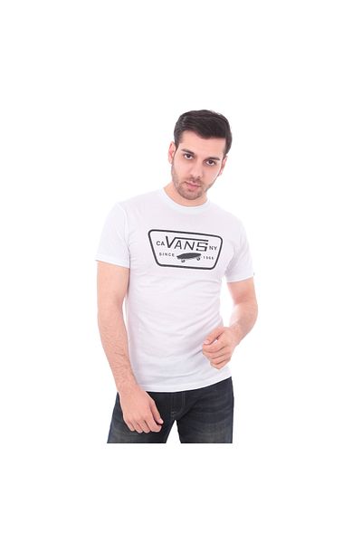 Vans Ανδρικό μπλουζάκι 000qn8yb21-r Full Patch (Λευκό)