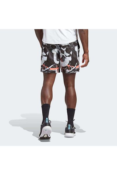 adidas White Men's Short Shorts Hs3244 Club Graphshort