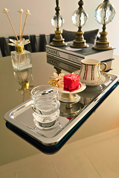 Yaren Style Borosilikat Cam Şerit Bombe Kahveyanı Su Bardağı | Kahve Sunum Ba...