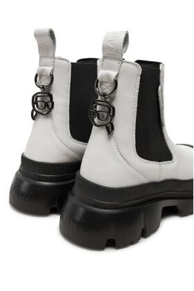 Karl Lagerfeld Ghete Chelsea de damă KL43534 albe
