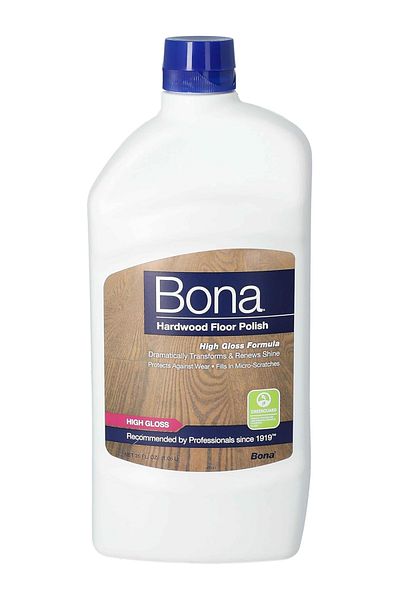BONA Hardwood Floor Polish High Gloss Antimicrobial Product Protection 1.06L