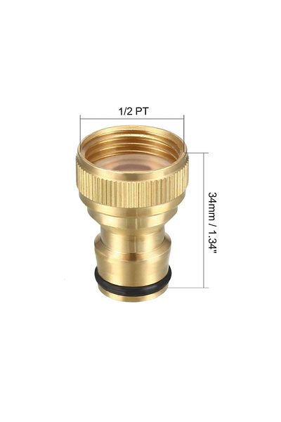 BGA Fountain Coupling for Copper Faucet Adapter and Hose Head (1/2)