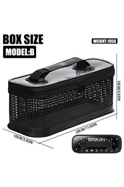 SAMOLLA صندوق صيد سمك B Thicken Jig، حقيبة طُعم صيد مقاوم للماء، صناديق أدوات...