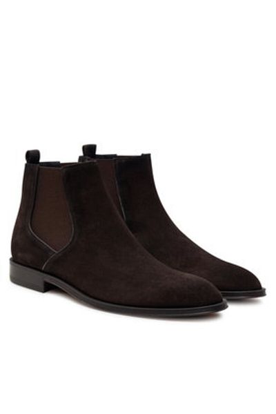 BOSS men's Chelsea boots 50516470 brown