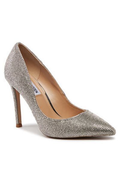 Steve Madden pantofi cu toc dama SM11002840 argintiu