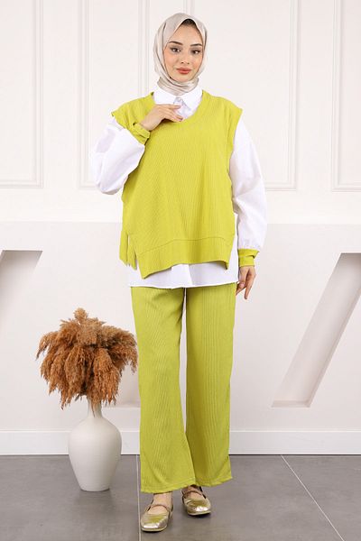 İmajButik Oil Green 3-Piece Combination Set