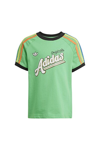 adidas Σετ κοντού μπλουζάκι Jc5885-c &amp; Παιδικό μπλουζάκι Πράσινο