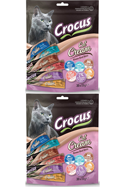 Crocus Multipack 6 Çeşit Krema Kedi Ödülü 30x15gr - 2 Paket