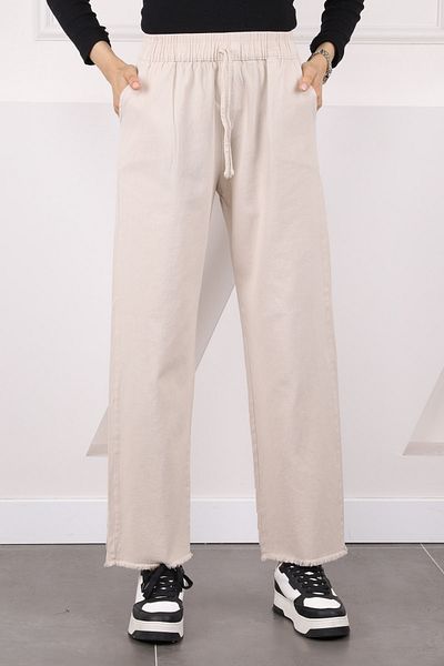İmajButik Παντελόνι Gabardine με ελαστική πέτρα μέσης