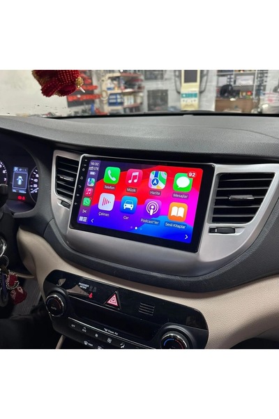 navicars HYUNDAİ TUCSON 15-17  uyumlu ANDROİD CARPLAY MULTİMEDYA 4 RAM 64 HAF. QLED AHD KAMERA