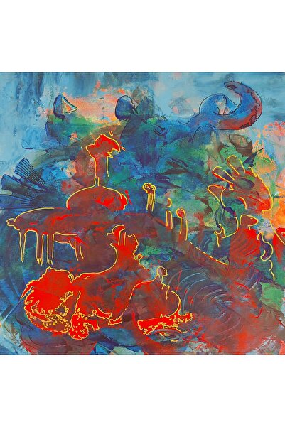 artoloji Pınar Akbaba - İsimsiz - 2025 - Tuval üzerine akrilik boya - 45x45 cm