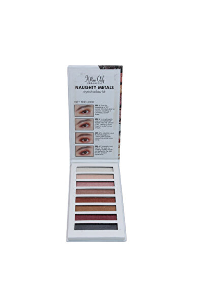 Makeup Trusa machiaj paleta farduri de ochi, ForMe Only, Naughty Metals, 8 cu...