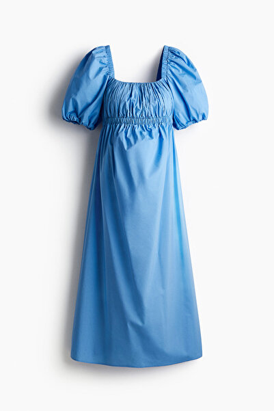 H&M MAMA Pamuk Karışımlı Poplin Elbise