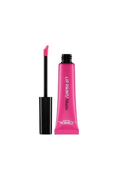 L'Oreal Paris Ruj de buze lichid, Loreal, Lip Paint Matte, 202 King Pink