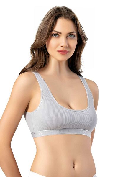 Tezzgelsin Women's 6-Piece Wide Strap Combed Cotton Camisole Fabric Padded Crop Bustier Bra