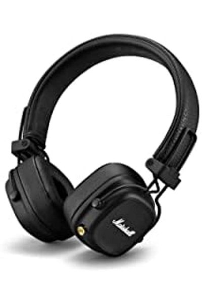 Marshall Major IV Bluetooth Headphones - Foldable Wireless Headphones Bluetooth With 80 Hours of Pla