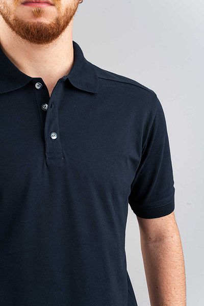 bombe Ανδρικό μπλουζάκι Navy Blue Slim Fit 100% βαμβακερό μαλακό μπλουζάκι με λαιμόκοψη Basic T-shirt