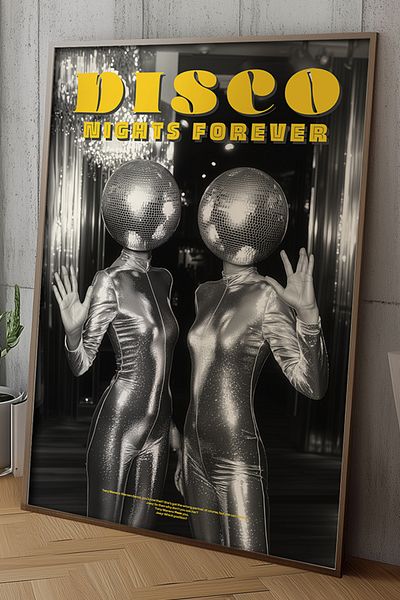 Taranist Poster - Disco Head Disco Night Fever