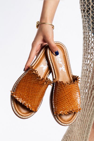 Elile Shoes Papuci tricotați din piele naturală de la numărul 35 la numărul 41-42-43-44
