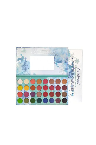 Makeup Trusa machiaj paleta farduri ochi, Via Letvass, Winter Snowflakes, 32 culori