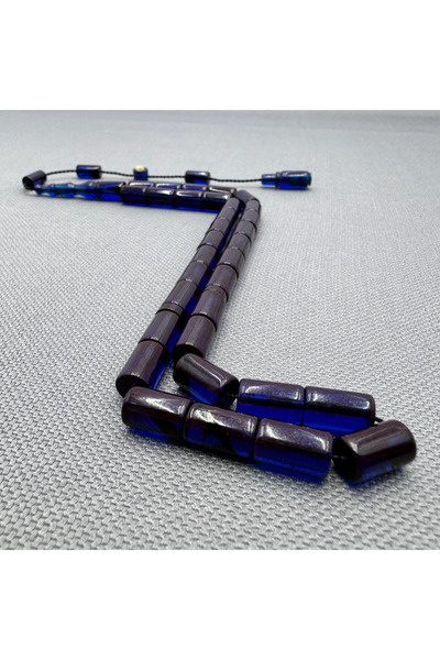 ASLAN Tesbih Erkan ÇUBUKÇU Usta İşçilikli 6.5x10.5mm Kesme Sıkma Kehribar Tespih