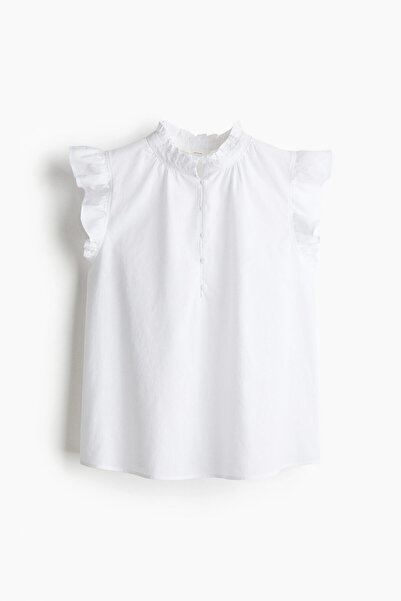 H&M Keten Karışımlı Bluz