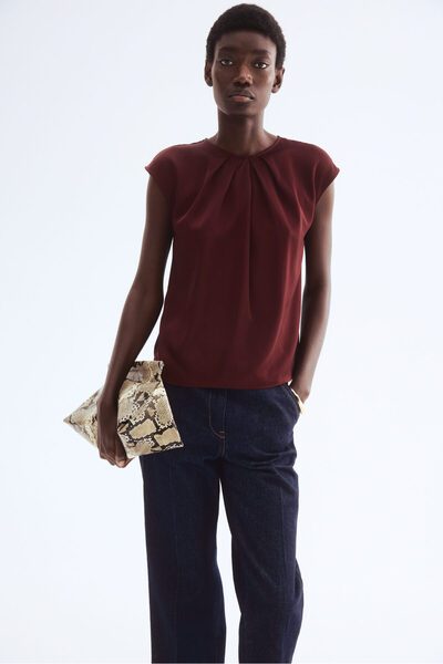 H&M Önü Pilili Bluz