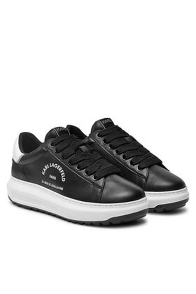 Karl Lagerfeld Men's Sneakers black KARL LAGERFELD-KL57538 000 BLACK LTHR