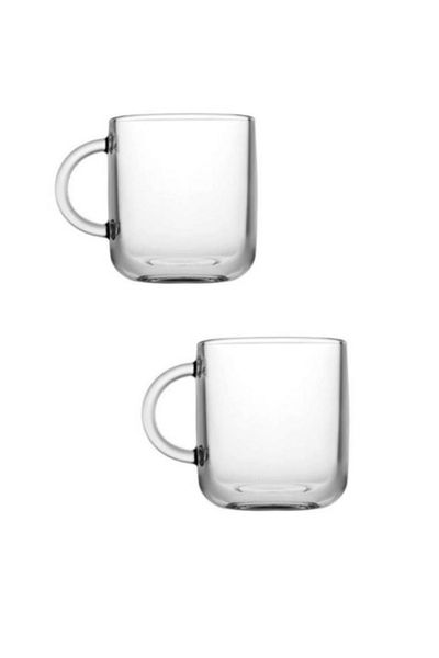 Paşabahçe 55192 Milky Mug with Handle, 2 Li 245 Cc Teacups