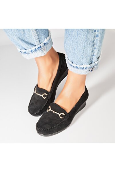 Joana Γυναικεία Casual Μαύρα Παπούτσια από Οικολογικό Σουέτ Aanya2