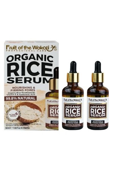 wokali Σετ 2 Seruri Antirid si Fermitate, Wokali, Organic Rice Serum, Orez, Vitamina E si Acid Hyaluronic