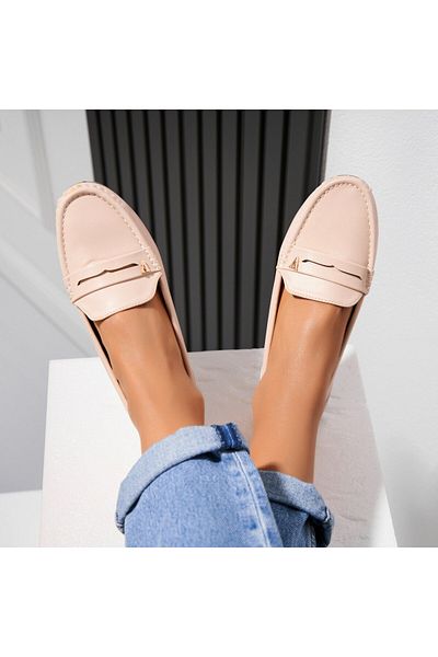 Joana Women's casual shoes Beige made of Jaxel Eco-leather