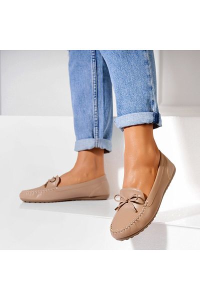 Joana Women's casual shoes Khaki made of Stassi Eco-leather