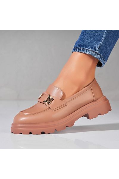 Joana Women's casual shoes Khaki made of Isley Eco-leather
