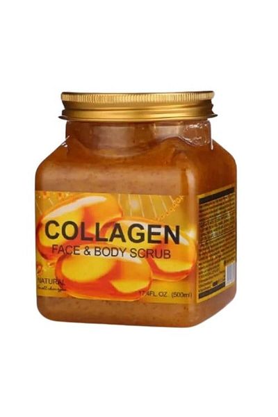 wokali Přírodní peeling pro Fata si Corp, Wokali, Collagen Face & Body, 350 ml