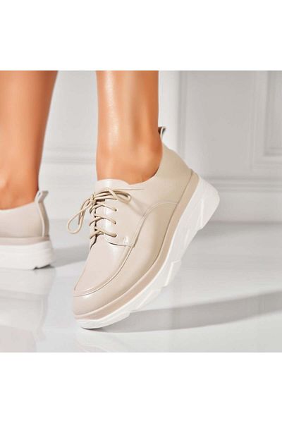 Joana Pantofi dama casual Gri din Piele Ecologica Sione