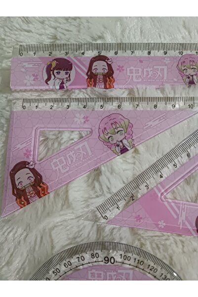 mertfigur Demon Slayer Kimetsu No Yaiba Ruler Set (Small Size 15 cm)