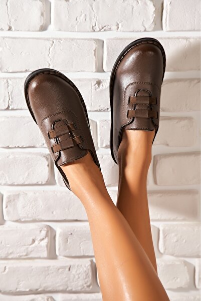 Joana Γυναικεία casual χακί παπούτσια από οικολογικό δέρμα Emilia