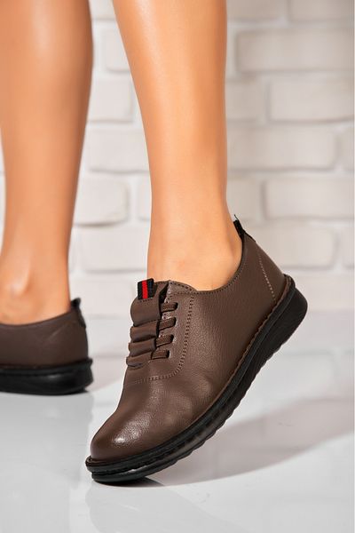 Joana Women's casual Khaki shoes made of ecological leather Cecilia
