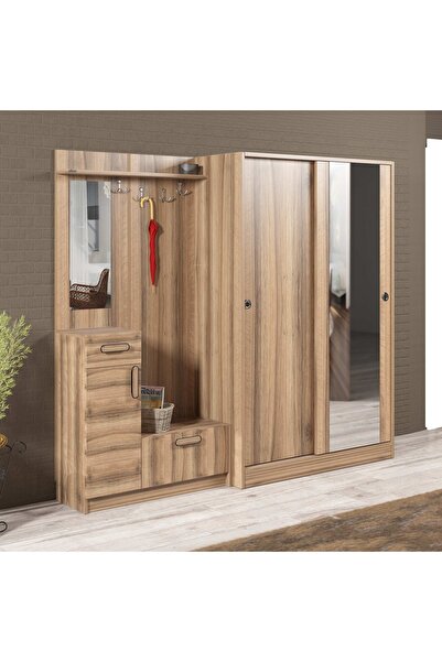 Abre VM-36300 DORE CEVİZ VESTİYER PORTMANTO