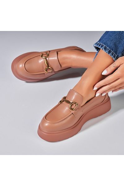 Joana Women's casual shoes Khaki made of Kiyah Eco-leather