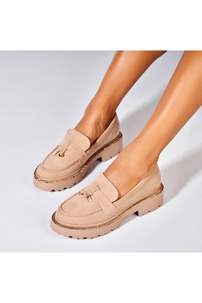 Joana Women's casual Khaki shoes made of Cielle eco-leather