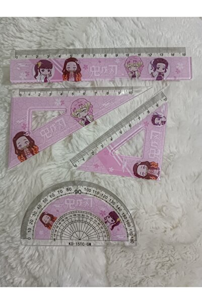 mertfigur Demon Slayer Kimetsu No Yaiba Ruler Set (Small Size 15 cm)