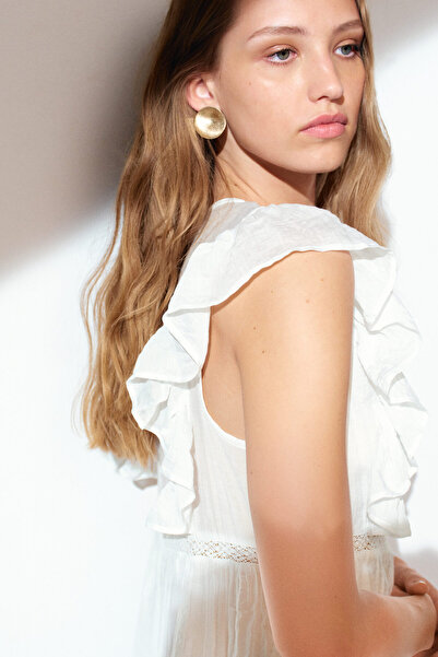 H&M Nervürlü Elbise