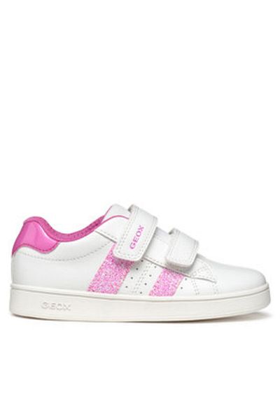Geox adidași pentru fete J45LRA-000BC alb